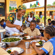 Cantines scolaires et agriculture familiale : en Afrique centrale, des opportunités à consolider pour les producteurs et les jeunes entrepreneurs